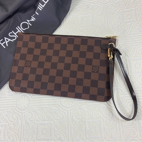 Louis Vuitton Damier Ebene Neverfull MM GM Ponchette - Picture 3 of 12